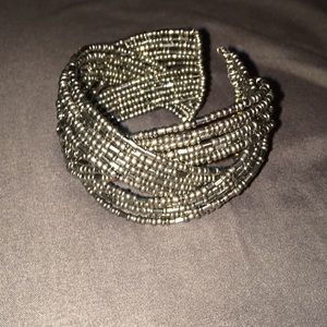 Silver Beaded Bracelet